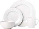 Amazon Basics 16-Piece Porcelain Kitchen Dinnerware Set with Plates
