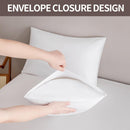 White Pillow Cases Set of 4 Queen Size - Super Soft, Smooth and Breathable Pillow