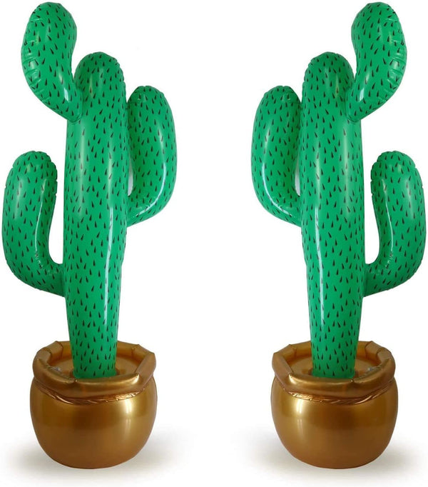 2 Pack Inflatable 36" Cactus Prop Décor