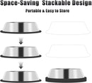 Stainless Steel Dog Bowls Set Food and Water