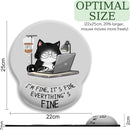 Cat Ergonomic Mouse Pad with Wrist Rest