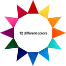 6 Sets Rainbow Pennant Banner Flags Garland Multicolor