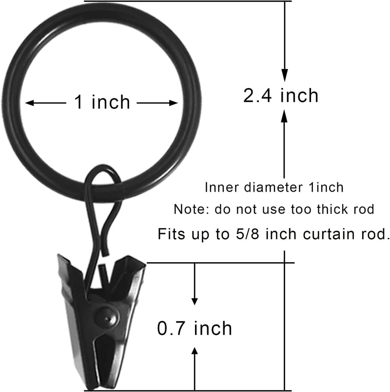 Curtain Hooks Hangers Clip Rings