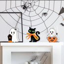 Cute Ghost Halloween Decorations Wood Indoor Set of 3