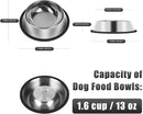 Stainless Steel Dog Bowls Set Food and Water