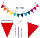 6 Sets Rainbow Pennant Banner Flags Garland Multicolor