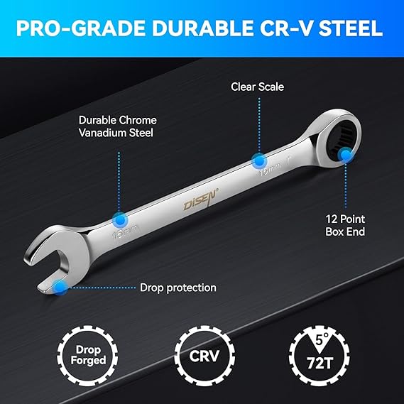 DISEN Ratcheting Wrench Set