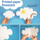 10 PCS 3D Cloud Decorations White Hanging Clouds