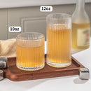 Drinking Glasses 8pcs, 12oz and 10oz Glassware, Tumbler Glasses Cup Set
