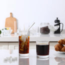 [ 12 Pack ] Glass Cups with Glass Straws Highball & Rock Drinking Glasses