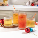 Drinking Glasses 8pcs, 12oz and 10oz Glassware, Tumbler Glasses Cup Set