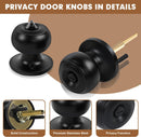 Matte Black Door Knobs with Lock