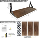Rustic Floating Shelves Wall Mounted Set