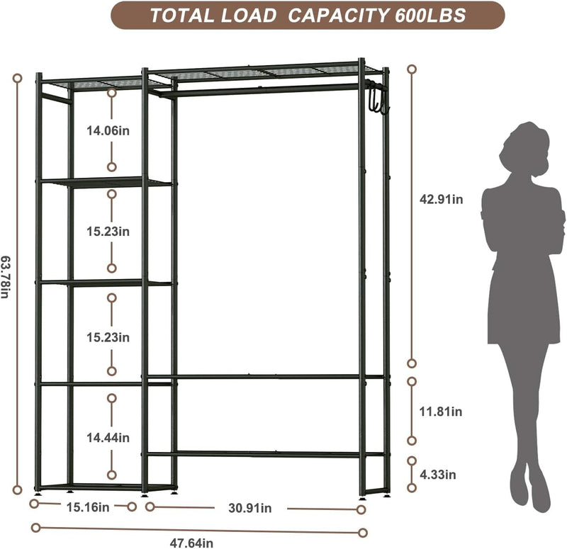 Portable Clothing Rack for Hanging Clothes