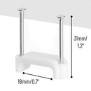 Cable Clips with Steel Nails, 200 pcs