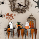 Cute Ghost Halloween Decorations Wood Indoor Set of 3