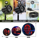 12 in 1 Halloween Projector Outdoor,3D Dynamic Halloween Decorations