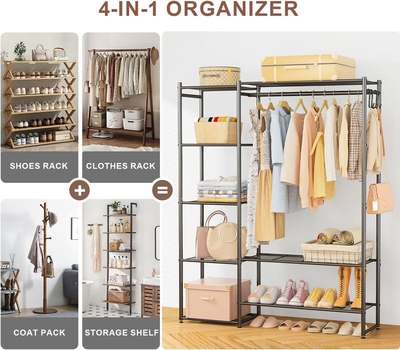Portable Clothing Rack for Hanging Clothes