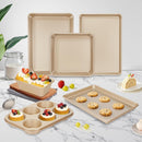 Baking Pans Set, Nonstick Stackable Bakeware Sets