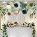 Sage Green Party Decorations, Sage Green Paper Lanterns