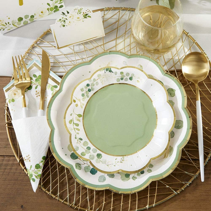 Floral Botanical Garden 62 Piece Plates