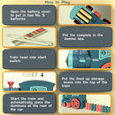 Domino Train Toy for Kids, Automatic Stacking Set