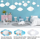 10 PCS 3D Cloud Decorations White Hanging Clouds