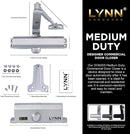 LYNN HARDWARE Medium Duty Commercial Door Closer