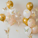 60 Pcs 3D Iridescent Gold Butterfly Decorations