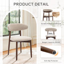 Wooden Dining Chairs Set of 2, Modern Fabric Upholstered Kitchen Chairs set