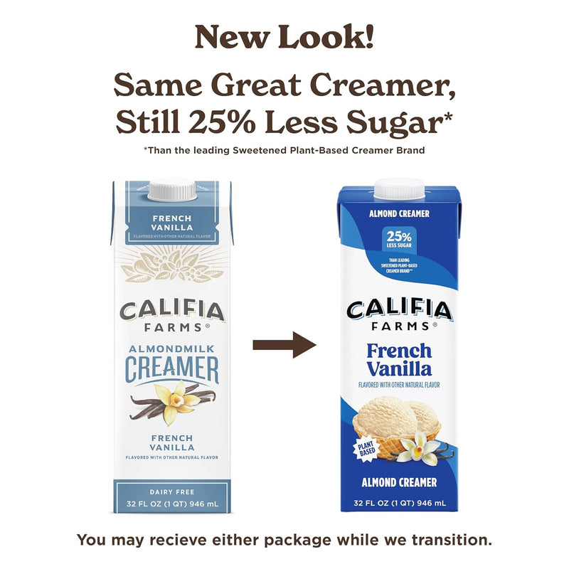 Califia Farms French Vanilla Almond Milk Coffee Creamer