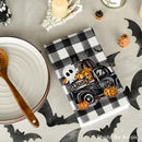 Pumpkins Ghost Boo Truck Happy Halloween Kitchen Towels Dish Towels