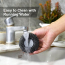 2Pcs Stainless Steel Scrubber with Handle