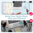 Multi-Functional Dual-Layer Desk Mat, Dry Erase Calendar