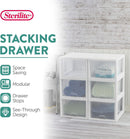 Sterilite 4-Pack 27 Quart Stacking Drawer