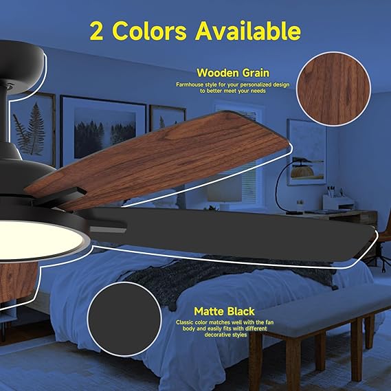 Smart Ceiling Fan with Light App Control
