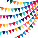 6 Sets Rainbow Pennant Banner Flags Garland Multicolor