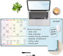 Multi-Functional Dual-Layer Desk Mat, Dry Erase Calendar