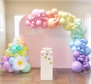 140PCS Pastel Rainbow Balloon Arch Garland Kit