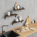 Rustic Floating Shelves Wall Mounted Set