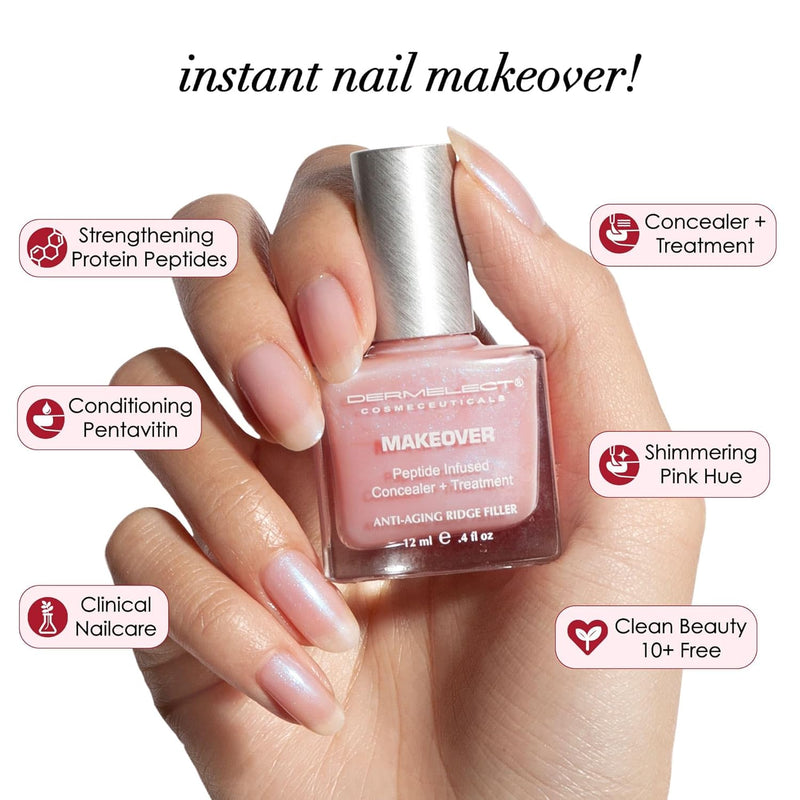 Dermelect Makeover Ridge Filler - Award-Winning Nail Treatment Nails
