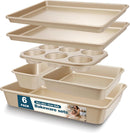 Baking Pans Set, Nonstick Stackable Bakeware Sets