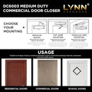 LYNN HARDWARE Medium Duty Commercial Door Closer
