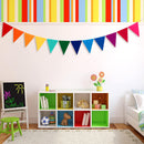 6 Sets Rainbow Pennant Banner Flags Garland Multicolor