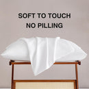 White Pillow Cases Set of 4 Queen Size - Super Soft, Smooth and Breathable Pillow