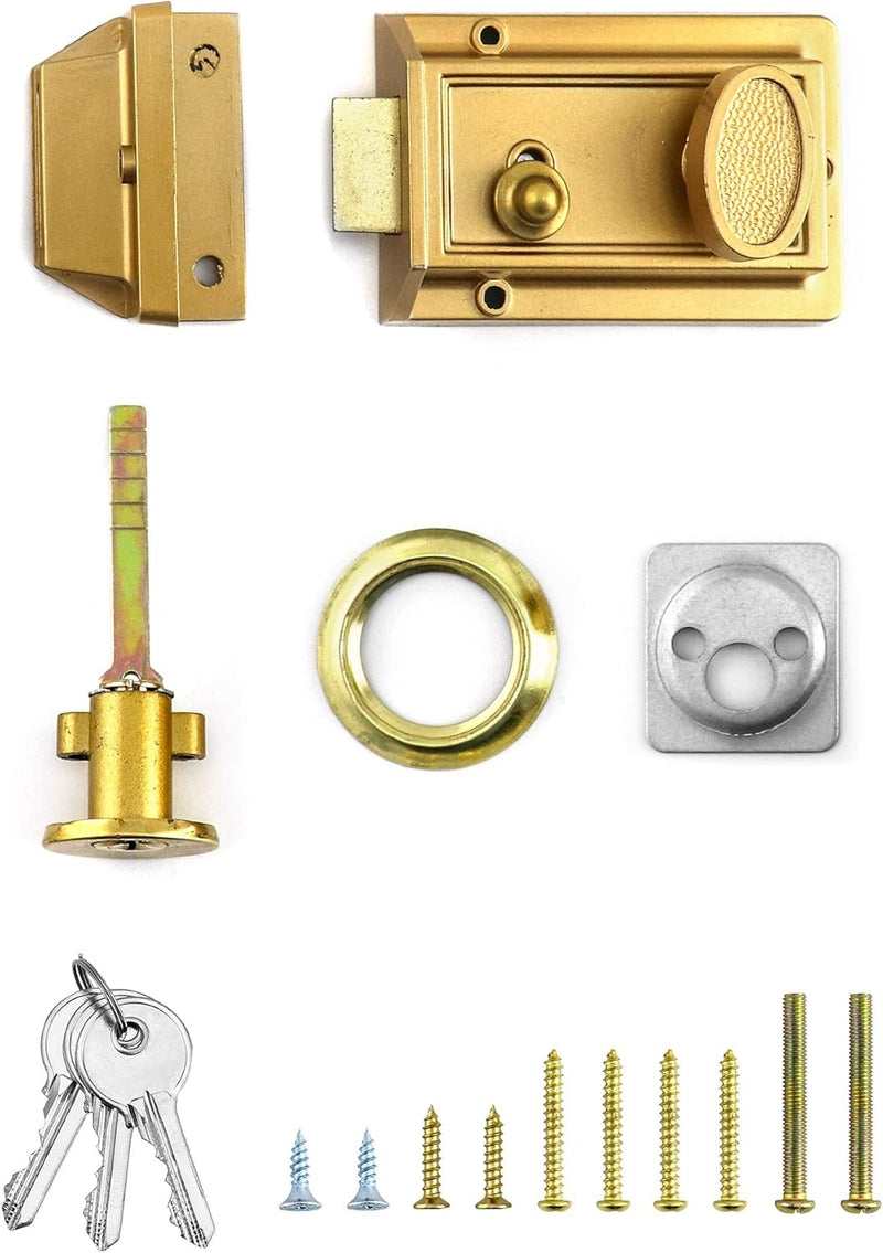 Night Latch Deadbolt Rim Lock