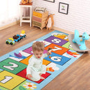 Kids Hopscotch Rug, Non-Slip Play Mat for Ages
