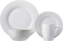 Amazon Basics 16-Piece Porcelain Kitchen Dinnerware Set with Plates