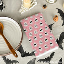 Pink Stripes Ghost Boo Spooky Halloween Kitchen Towels Dish Towels