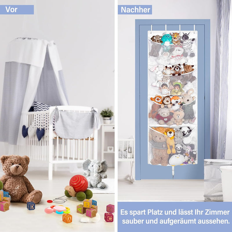 Over Door Large Plush Toy Organizer